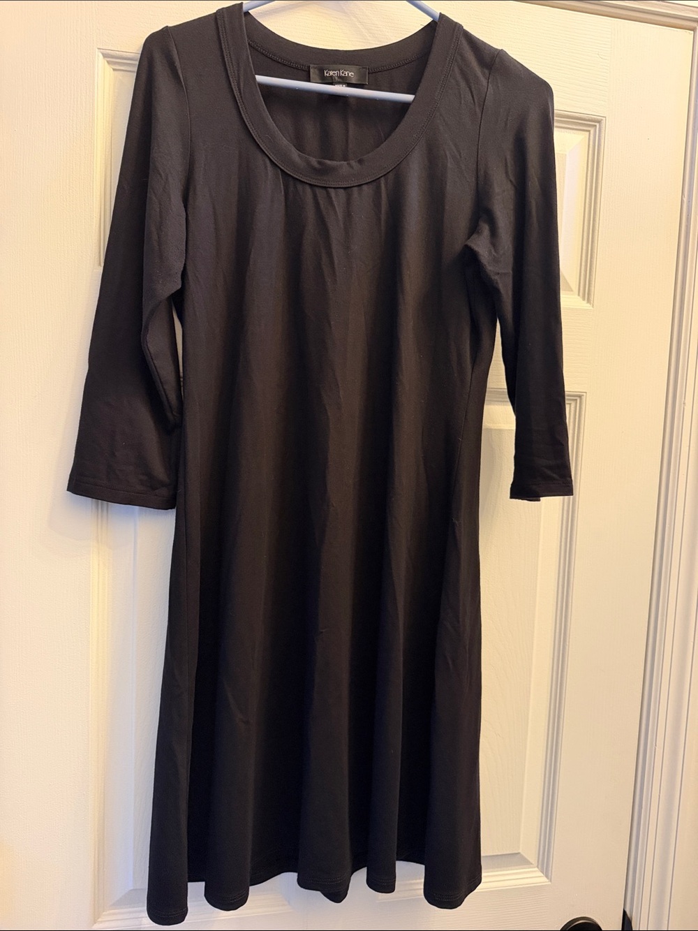 Karen Kane Black Long Sleeve Swing Dress